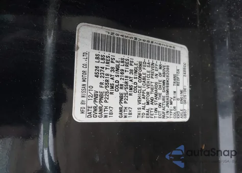2011 Nissan Rogue Sv z USA, uszkodzony, nr VIN JN8AS5MV6BW282098